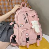Girl Waterproof Nylon Backpacks Large Capacity Casual Laptop