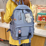 Girl Waterproof Nylon Backpacks Large Capacity Casual Laptop
