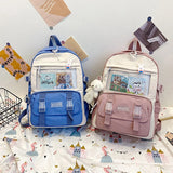 Girls Backpack Women Large Capacity Ins School Bag For Teenage Female Student