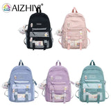 Girls Plaid Backpack Large Capacity School Bags for Teens
