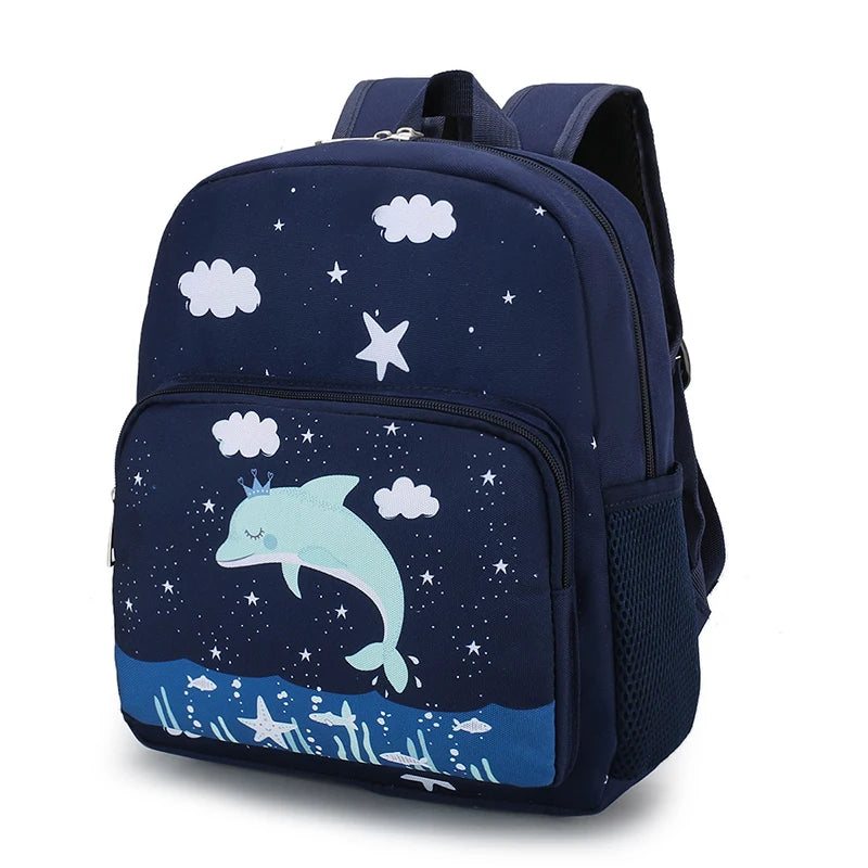 Girls School Bag Children Primary School Backpack Dolphin kids bookbag