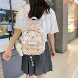 Women's Oxford Rucksack Mini Bagpack Waterproof Travel Backpack