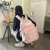 Waterproof Nylon Women Backpack Female Schoolbag College