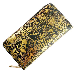 Golden Long Wallet Zipper PU Wallets Purse Clutch Bag