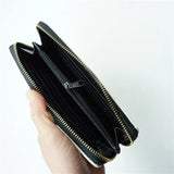 Golden Long Wallet Zipper PU Wallets Purse Clutch Bag