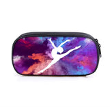 Gymnastics Art Print Cosmetic Case Pencil Box Girls Stationary