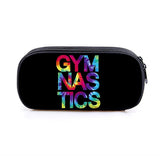 Gymnastics Art Print Cosmetic Case Pencil Box Girls Stationary