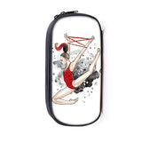 Gymnastics Art Print Cosmetic Case Pencil Box Girls Stationary