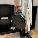 Hairball Female Quilted Padded Backpack Waterproof Down Fabric Backpack