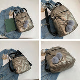 Hairball Female Quilted Padded Backpack Waterproof Down Fabric Backpack