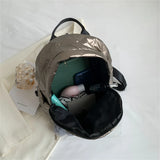 Hairball Female Quilted Padded Backpack Waterproof Down Fabric Backpack