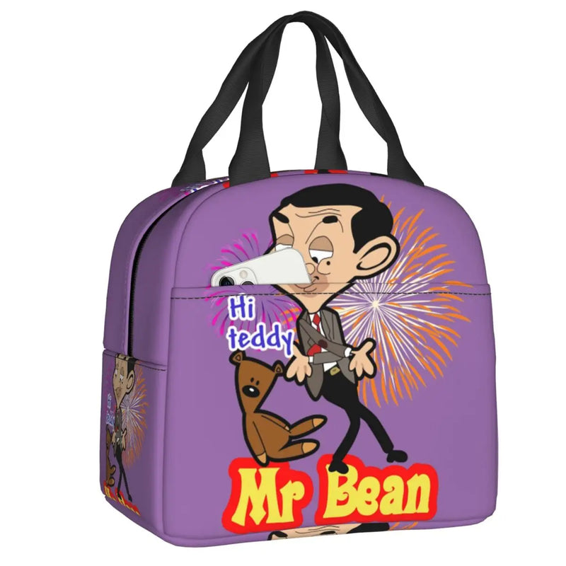 Mr Bean & Bear Insulated Lunch Bags for Women Portable Cooler Thermal Bento Box