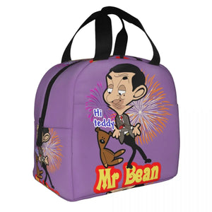 Mr Bean & Bear Insulated Lunch Bags for Women Portable Cooler Thermal Bento Box