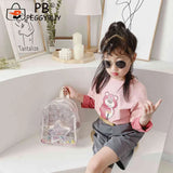 Glitter Stars Shoulder School Bags Kids Love PVC Shine Star