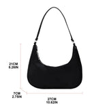 Nylon Hobo Tote Bag Small Purse for Women