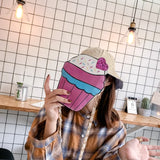 Ice Cream Sequin Cartoon Print Chain Purse Crossbody Shoulder Bag