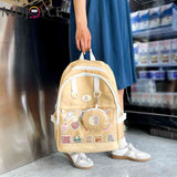 Japanese Style Ita Bag Backpack Transparent School Bag