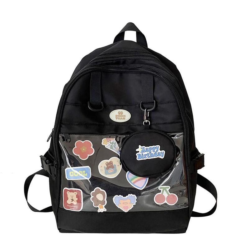 Japanese Style Ita Bag Backpack Transparent School Bag