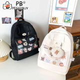 Japanese Transparent Ita Bag Backpack Preppy Style Funny School Bag