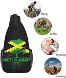 Jamaica Flag Sling Bag Crossbody Chest Daypack Casual Backpack