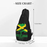 Jamaica Flag Sling Bag Crossbody Chest Daypack Casual Backpack