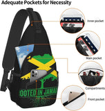 Jamaica Flag Sling Bag Crossbody Chest Daypack Casual Backpack