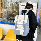 Japanese Anime Women Backpack Harajuku Student Book Bag