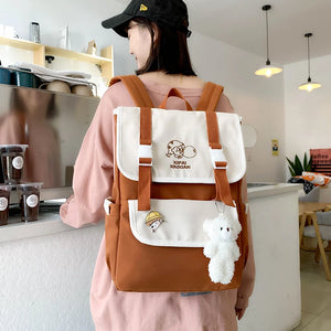 Japanese Anime Women Backpack Harajuku Student Book Bag