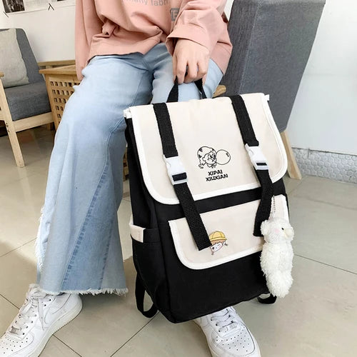 Japanese Anime Women Backpack Harajuku Student Book Bag