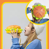 Japanese Cartoon Cheeseburger Shoulder Bag Women's Pu Leather Messenger Bag