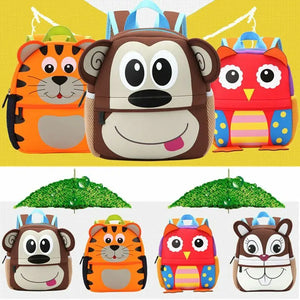 3D Cartoon Toddler School Bag Backpack Kindergarten Children Girls Boys