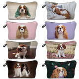 King Charles Spaniel Cosmetic Bag for Travel