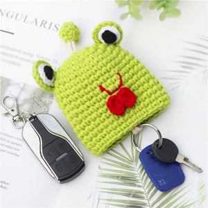 Cute Animal Key Wallet Key Ring Holder - Panda Rabbit Girl Women Pull Type