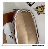 Cute Bear Embroidered iPad Pouch 11 13 15 Inch