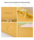 Women's Portable Wallet PU Leather Zipper Hand Purse