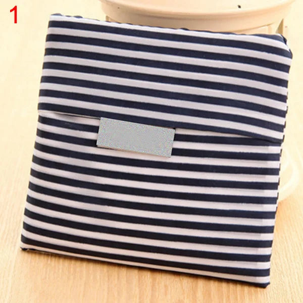 Lady Grocery Foldable Bag Square Shopping Storage Reusable Eco-friendly Tote Bag