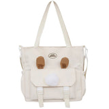 Large Capacity Canvas Shoulder Bag Harajuku Schoolbag Tote Bag