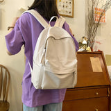 Large Capacity Nylon School Backpack for Student Girls Boys Youth Bookbag