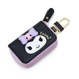 Anime Car Key Holder Case Keychain Wallet Women Key Pouch Bag