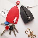 Leather Rabbit Key Bag Unisex Keychain Pouch Car Key Holder Case