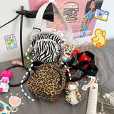 Leopard Canvas Bag Messenger Wave Style Shoulder Bag