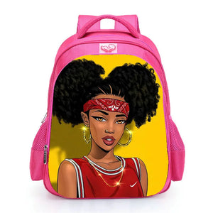 African Ballerina Dancing Backpack for Kids School Bags