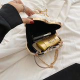 Love Crossbody Bag Heart Shape Shoulder Bag Lover Chain Female Bag