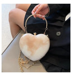 Love Crossbody Bag Heart Shape Shoulder Bag Lover Chain Female Bag