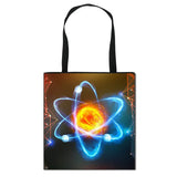 Science Experiment Shoulder Bag Girls Canvas Totes Women Shopping Bags