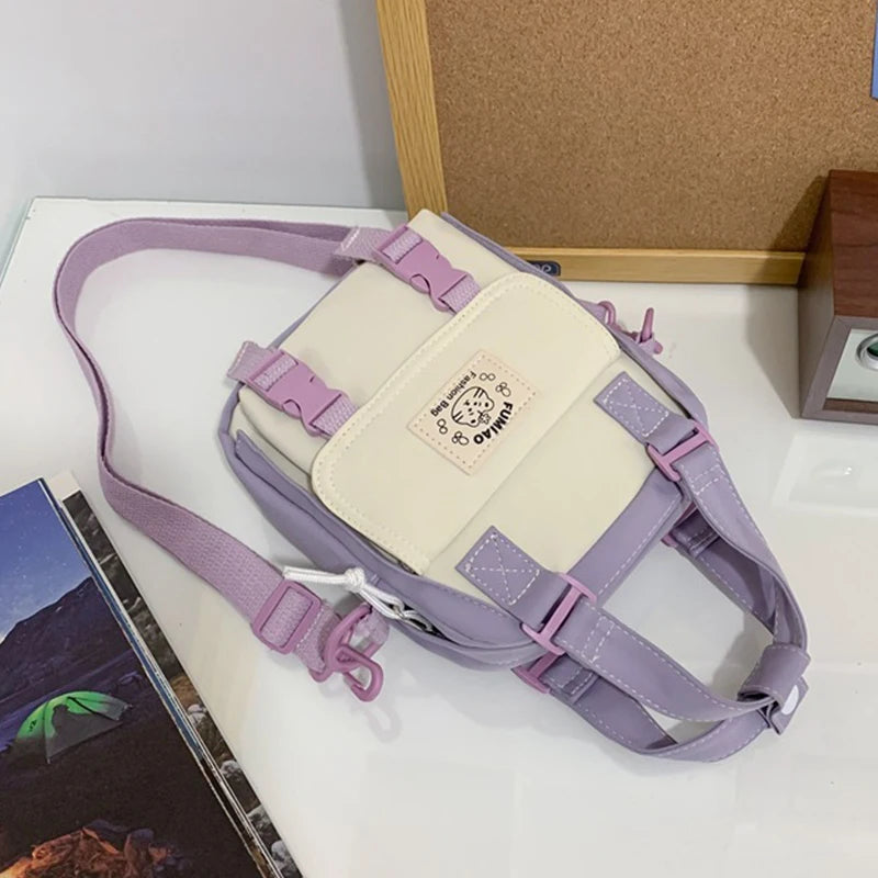 Waterproof Nylon Mini Backpack for Women, Casual Travel Bags