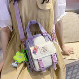 Waterproof Nylon Mini Backpack for Women, Casual Travel Bags