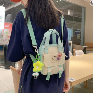 Waterproof Nylon Mini Backpack for Women, Casual Travel Bags