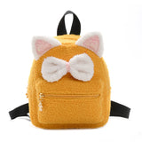 Personalized Fluffy Cat Backpack for Girls