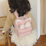 Personalized Fluffy Cat Backpack for Girls